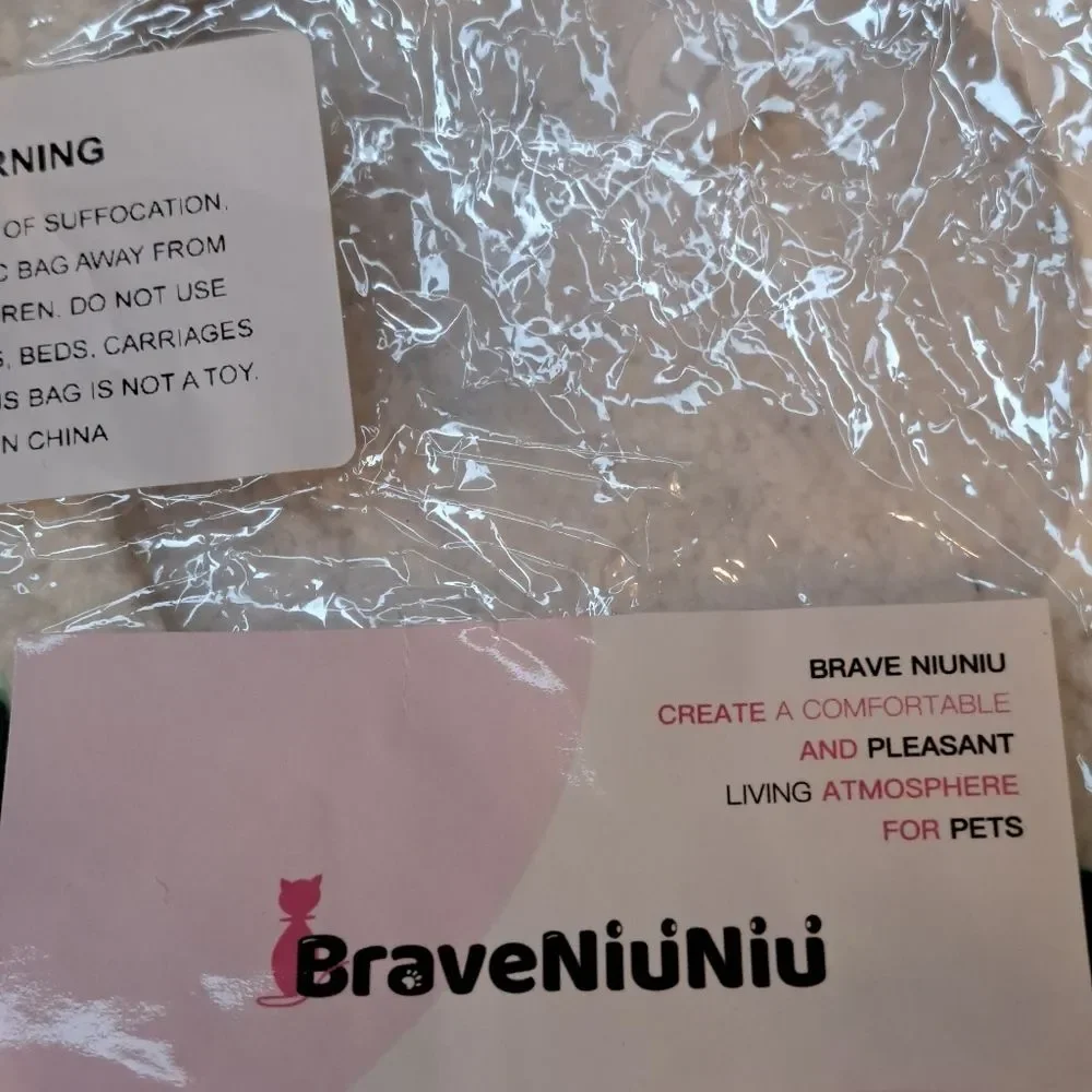 BraveNiuNiu Christmas Cat Collar in Tulip Shape Hem Crochet Knitted - Sz L NWT